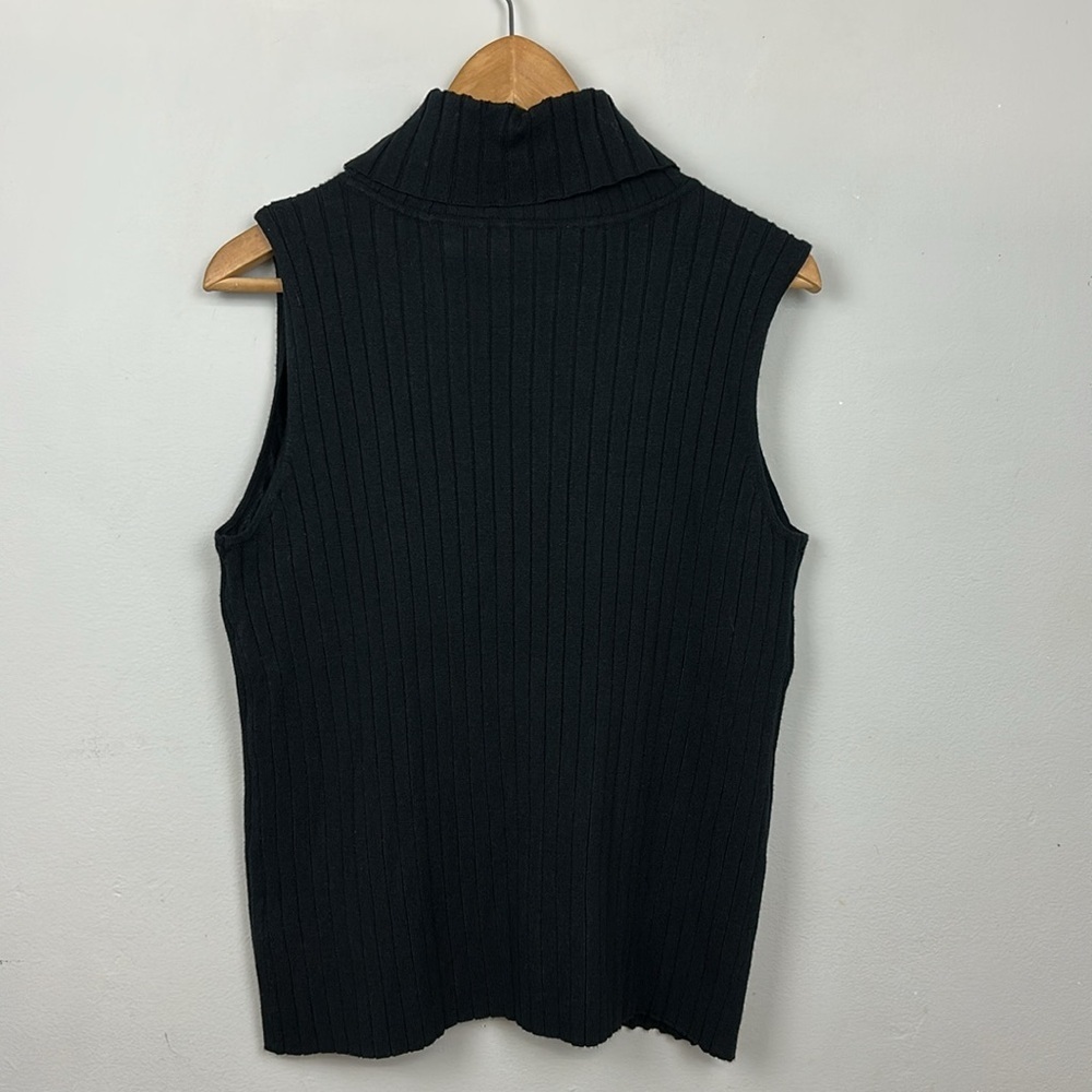Soft Surroundings Soft Essential Ribbed Tia Turtleneck
Tank Top Black Sz L - Picture 6 of 9